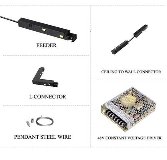 Magnetic track lighting low voltage DC48V - Magnetic Light System - 4