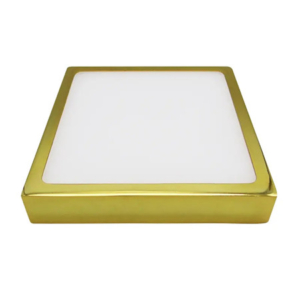 Square Ceiling Lights Surface Mounted Golden Finish